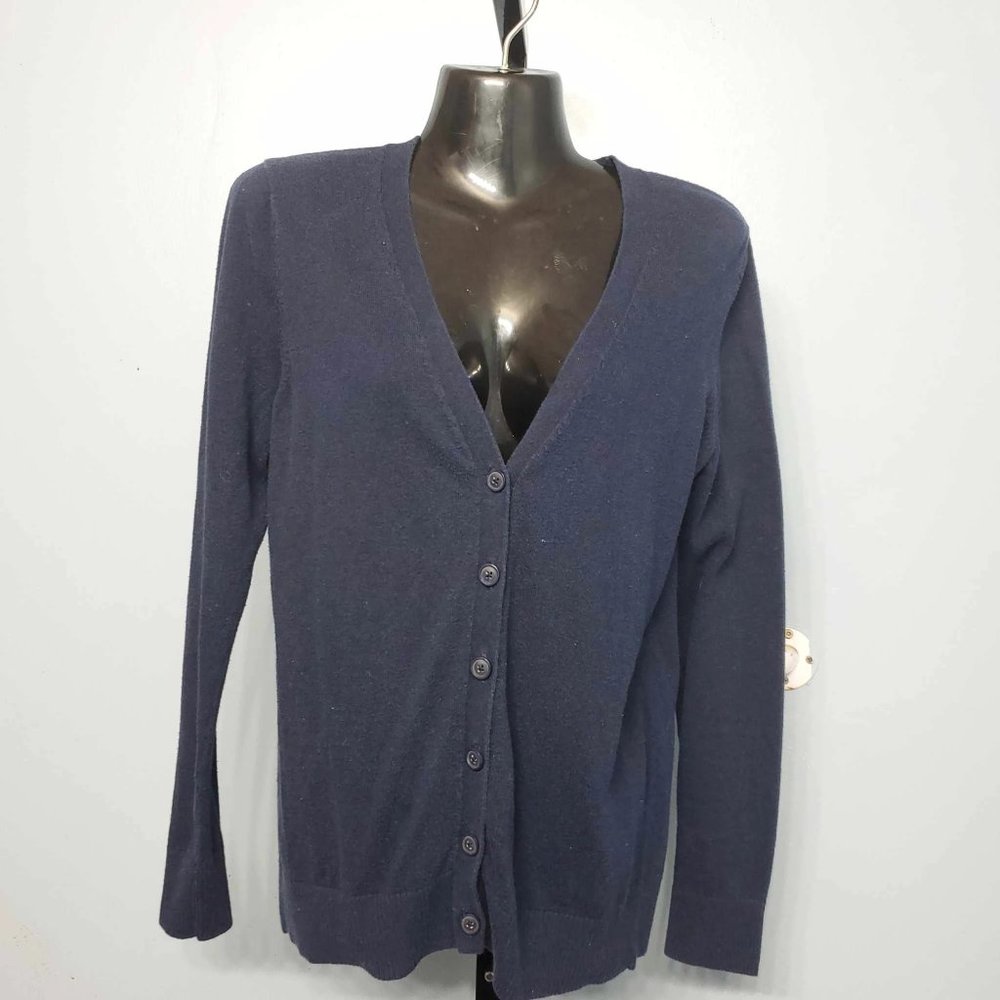 Gap Navy Blue Button Up Cardigan Sweatshirt |Size: Medium